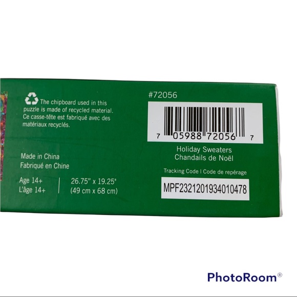 HOLIDAY SWEATERS Allison Lee art 1000 Piece Puzzle Christmas Colorful Ugly Party - Picture 6 of 8